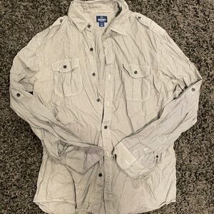 OldNavy Men’s striped button down dress shirt